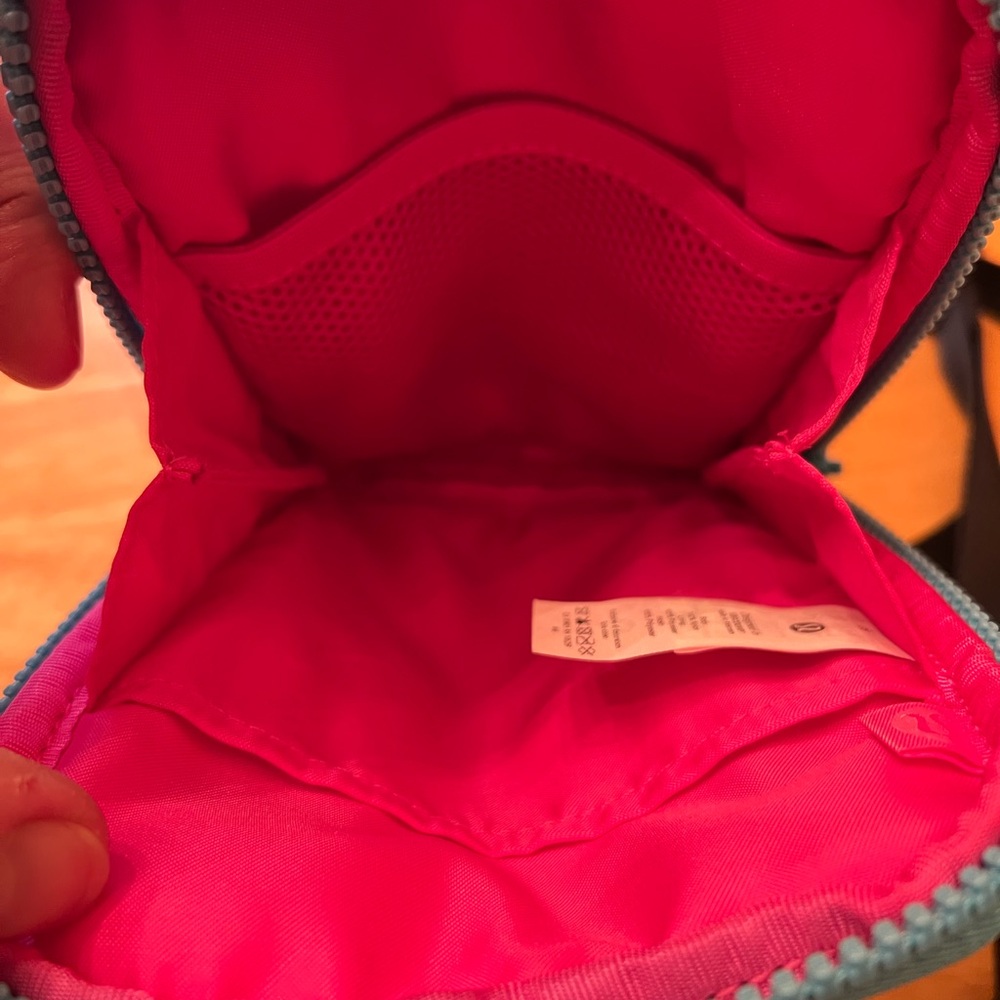 Lululemon Athletica Pink and Blue Crossbody Bag Stylish and Compact - Picture 4 of 7